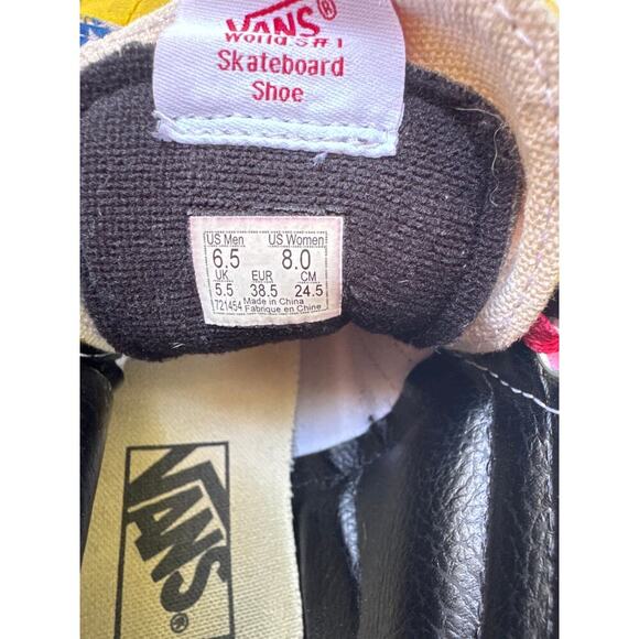 Vans Off The Wall Custom Made JellyNut Sandwich High Tops Women's 8 Men's 6/5 - Picture 8 of 13